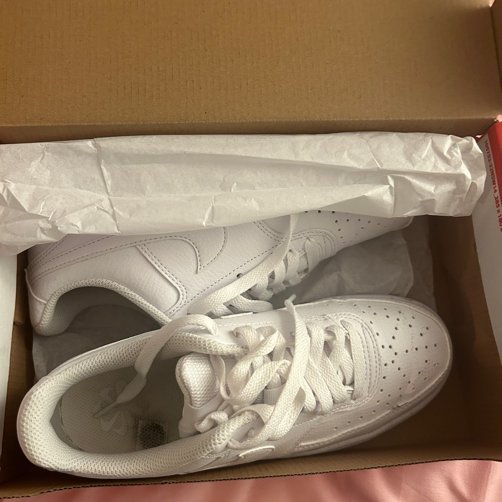Nike dunk lows white size 6.5 in box